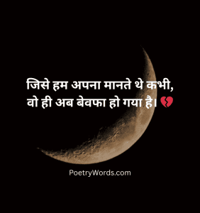 Best Bewafa Shayari In Hindi