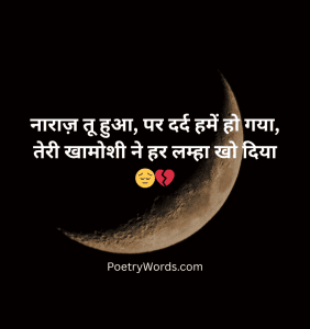 Emotional Narazgi Shayari in Hindi