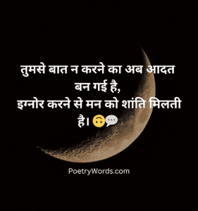 Attitude Ignore Shayari
