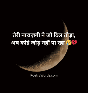 Narazgi Shayari for Broken Hearts