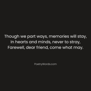 Farewell Shayari in English
