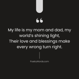 My Life is My Mom Dad Shayari