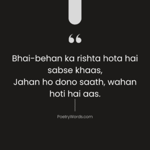 Brother Sister Hindi Quotes