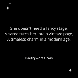 Saree Shayari English