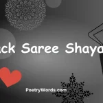 The pic of Black Saree Shayari
