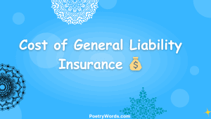 Cost of General Liability Insurance 💰