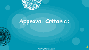 Approval Criteria: