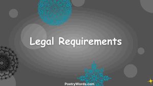 Legal Requirements