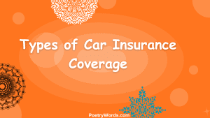 Types of Car Insurance Coverage