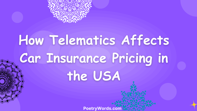 How Telematics Affects Car Insurance Pricing in the USA