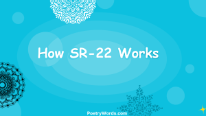 How SR-22 Works