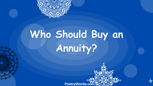 Who Should Buy an Annuity?